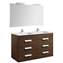 Pack mueble wenge 120cm 6 cajones Debba Roca