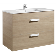 Mueble roble 100cm 2 cajones Debba Roca