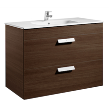 Mueble wenge 100cm 2 cajones Debba Roca