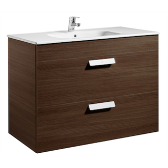 Mueble wenge 100cm 2 cajones Debba Roca
