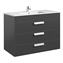 Mueble gris 100cm 3 cajones Debba Roca