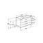 Mueble blanco 100cm 3 cajones Debba Roca