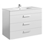 Mueble blanco 100cm 3 cajones Debba Roca