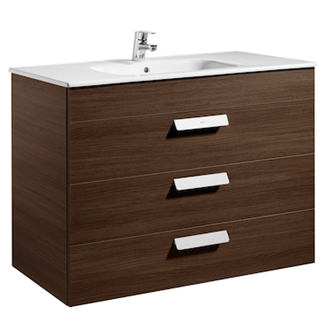 Mueble wenge 100cm 3 cajones Debba Roca