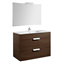 Pack mueble wenge 100cm 2 cajones Debba Roca