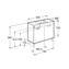 Mueble blanco 80cm compacto con puertas Debba Roca
