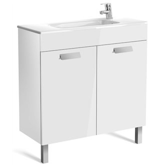Mueble blanco 80cm compacto con puertas Debba Roca