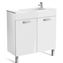 Mueble blanco 80cm compacto con puertas Debba Roca