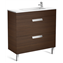 Mueble wenge 80cm compacto 2 cajones Debba Roca