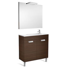Pack mueble wenge 80cm compacto puertas Debba Roca
