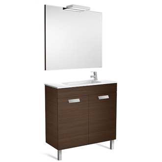 Pack mueble wenge 80cm compacto puertas Debba Roca