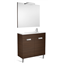 Pack mueble wenge 80cm compacto puertas Debba Roca