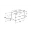 Mueble gris 80cm 2 cajones Debba Roca