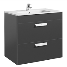 Mueble gris 80cm 2 cajones Debba Roca