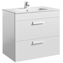 Mueble blanco 80cm 2 cajones Debba Roca