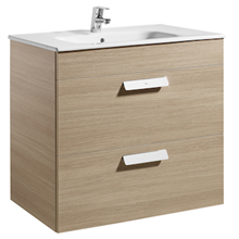 Mueble roble 80cm 2 cajones Debba Roca