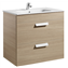 Mueble roble 80cm 2 cajones Debba Roca