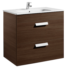 Mueble wenge 80cm 2 cajones Debba Roca