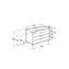 Mueble blanco 80cm 3 cajones Debba Roca