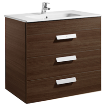 Mueble wenge 80cm 3 cajones Debba Roca