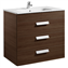 Mueble wenge 80cm 3 cajones Debba Roca