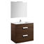 Pack mueble wenge 80cm 2 cajones Debba Roca
