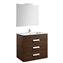 Pack mueble wenge 80cm 3 cajones Debba Roca