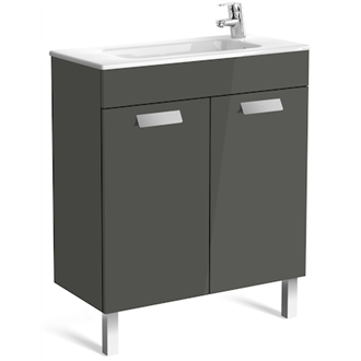 Mueble gris 70cm compacto con puertas Debba Roca