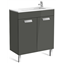 Mueble gris 70cm compacto con puertas Debba Roca