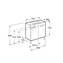 Mueble blanco 70cm compacto con puertas Debba Roca