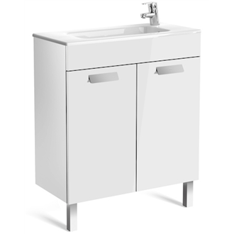 Mueble blanco 70cm compacto con puertas Debba Roca
