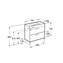 Mueble blanco 70cm compacto 2 cajones Debba Roca