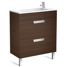 Mueble wenge 70cm compacto 2 cajones Debba Roca
