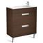 Mueble wenge 70cm compacto 2 cajones Debba Roca