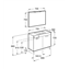 Pack mueble gris 70cm compacto puertas Debba Roca