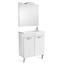 Pack mueble blanco 70cm compacto puertas Debba Roca