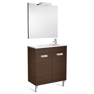 Pack mueble wenge 70cm compacto puertas Debba Roca