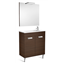 Pack mueble wenge 70cm compacto puertas Debba Roca