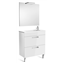 Pack mueble blanco 70cm compacto 2 cajones Debba Roca