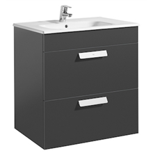 Mueble gris 70cm 2 cajones Debba Roca