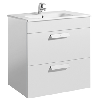 Mueble blanco 70cm 2 cajones Debba Roca
