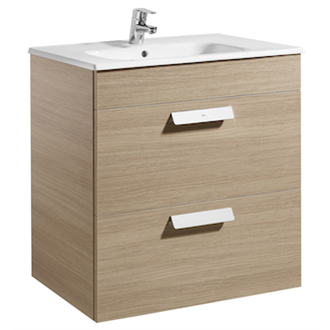 Mueble roble 70cm 2 cajones Debba Roca