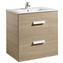 Mueble roble 70cm 2 cajones Debba Roca