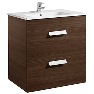 Mueble wenge 70cm 2 cajones Debba Roca