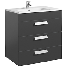 Mueble gris 70cm 3 cajones Debba Roca