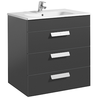 Mueble gris 70cm 3 cajones Debba Roca
