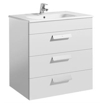 Mueble blanco 70cm 3 cajones Debba Roca