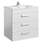 Mueble blanco 70cm 3 cajones Debba Roca