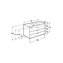 Mueble roble 70cm 3 cajones Debba Roca