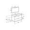 Pack mueble blanco 70cm 2 cajones Debba Roca